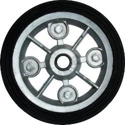 Roda de Aluminio Duas Partes Montado com Aro de Borracha Macica de 8'x2' RLRE 820-1